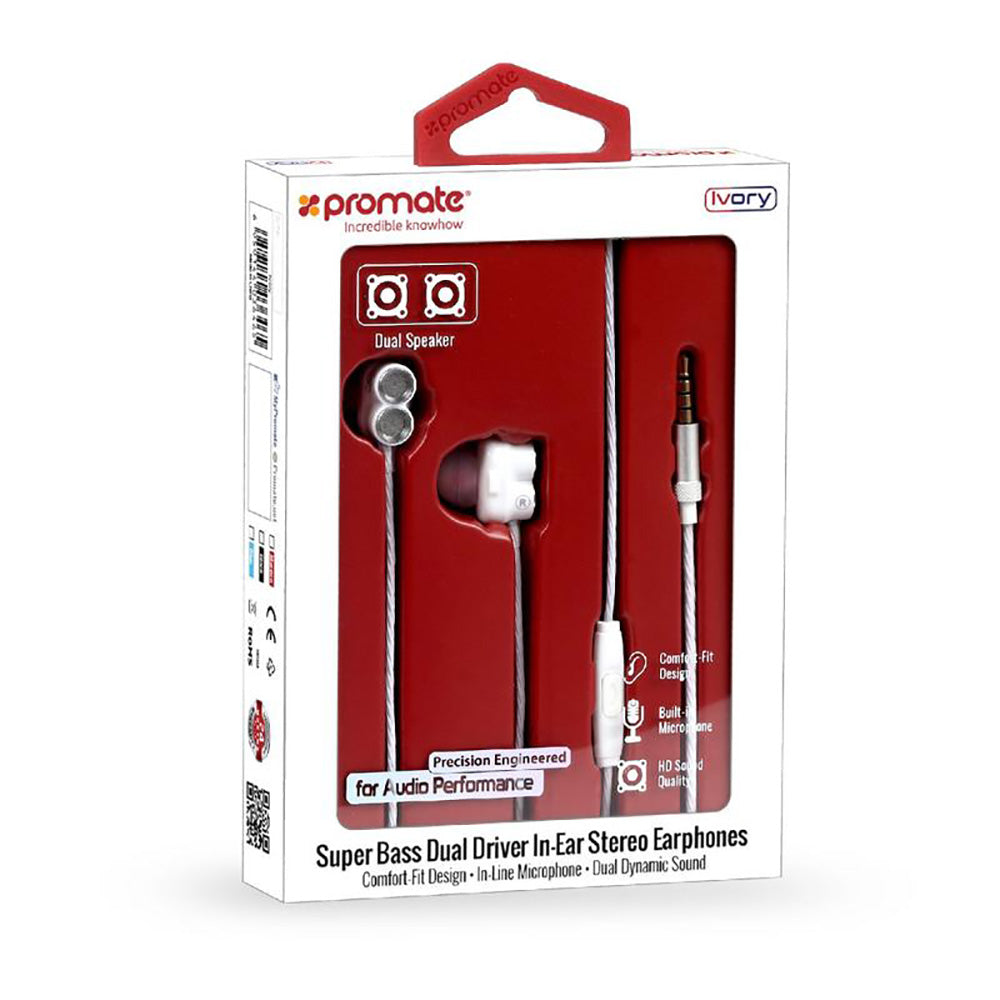 Promate Ivory  Earphone (4617360703588)