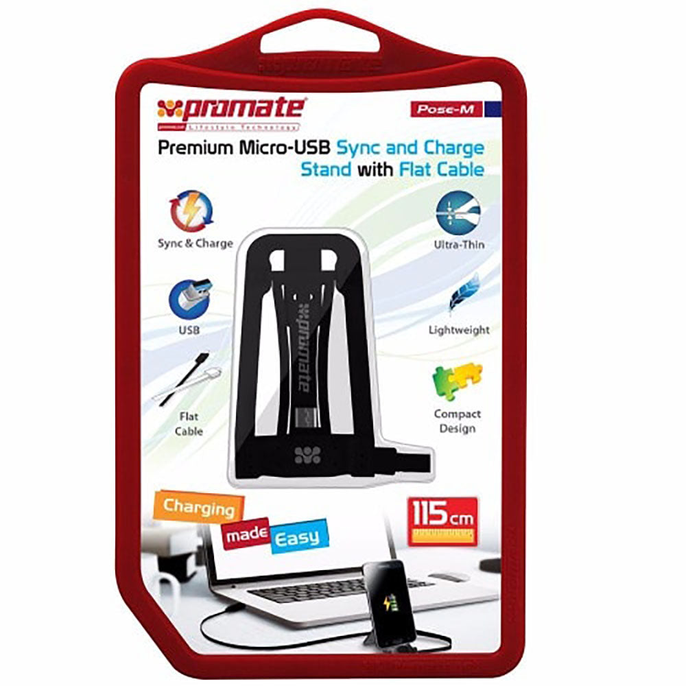 Promate Pose M - Micro-USB Sync And Charge Stand (4618049781860)