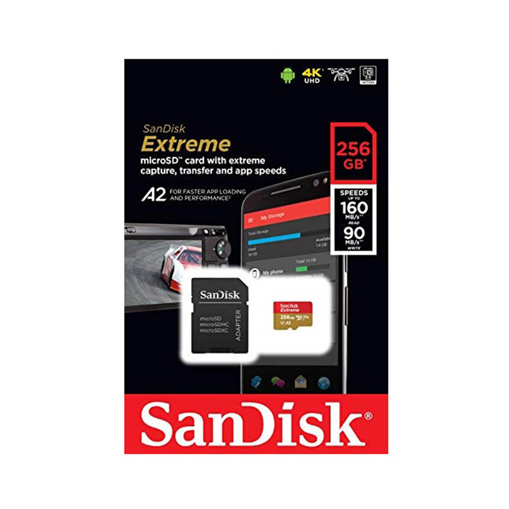 Sandisk Micro SD Extreme 256GB 160MB/S – Starlite