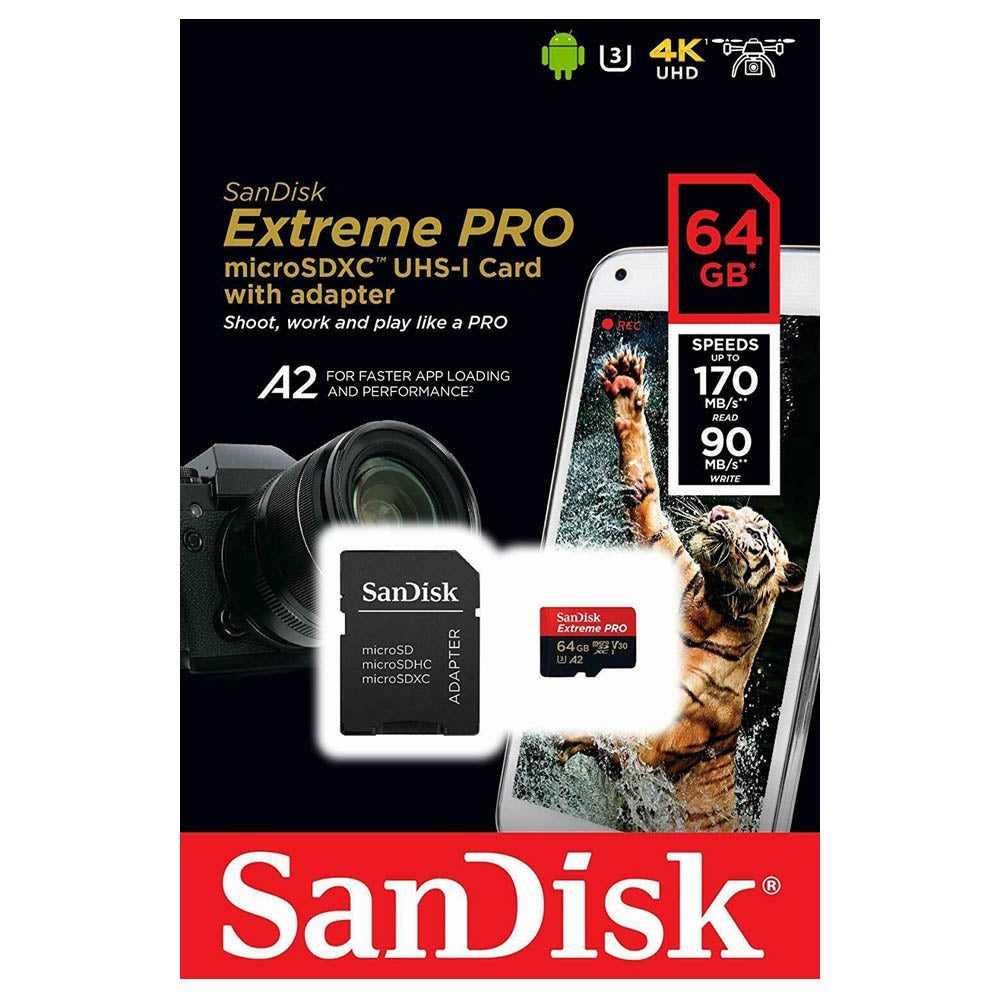 Sandisk Micro SD Extreme 64GB (4625685315684)