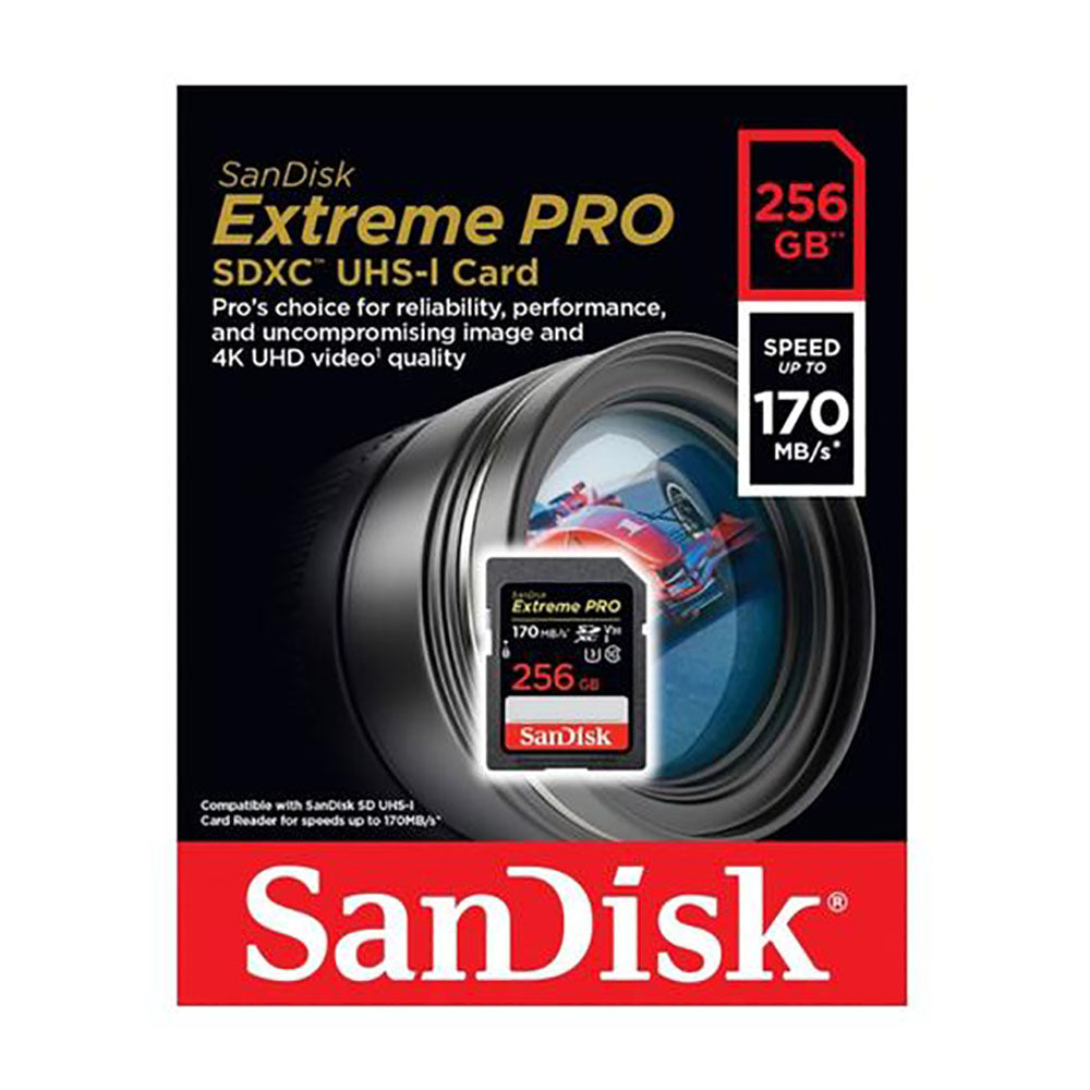 Sandisk SD card 256GB 170MBps V30 (4625717559396)