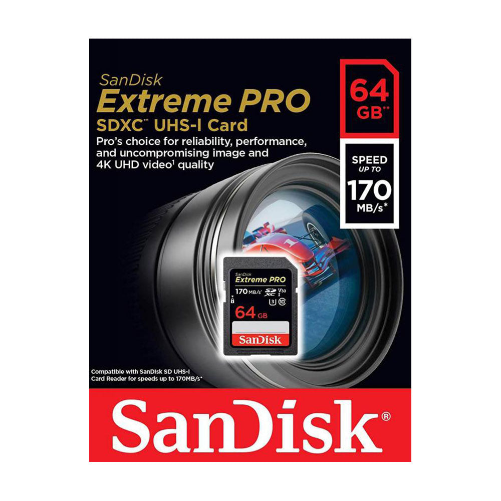 Sandisk SD card 64GB 170MBps V30 – Starlite