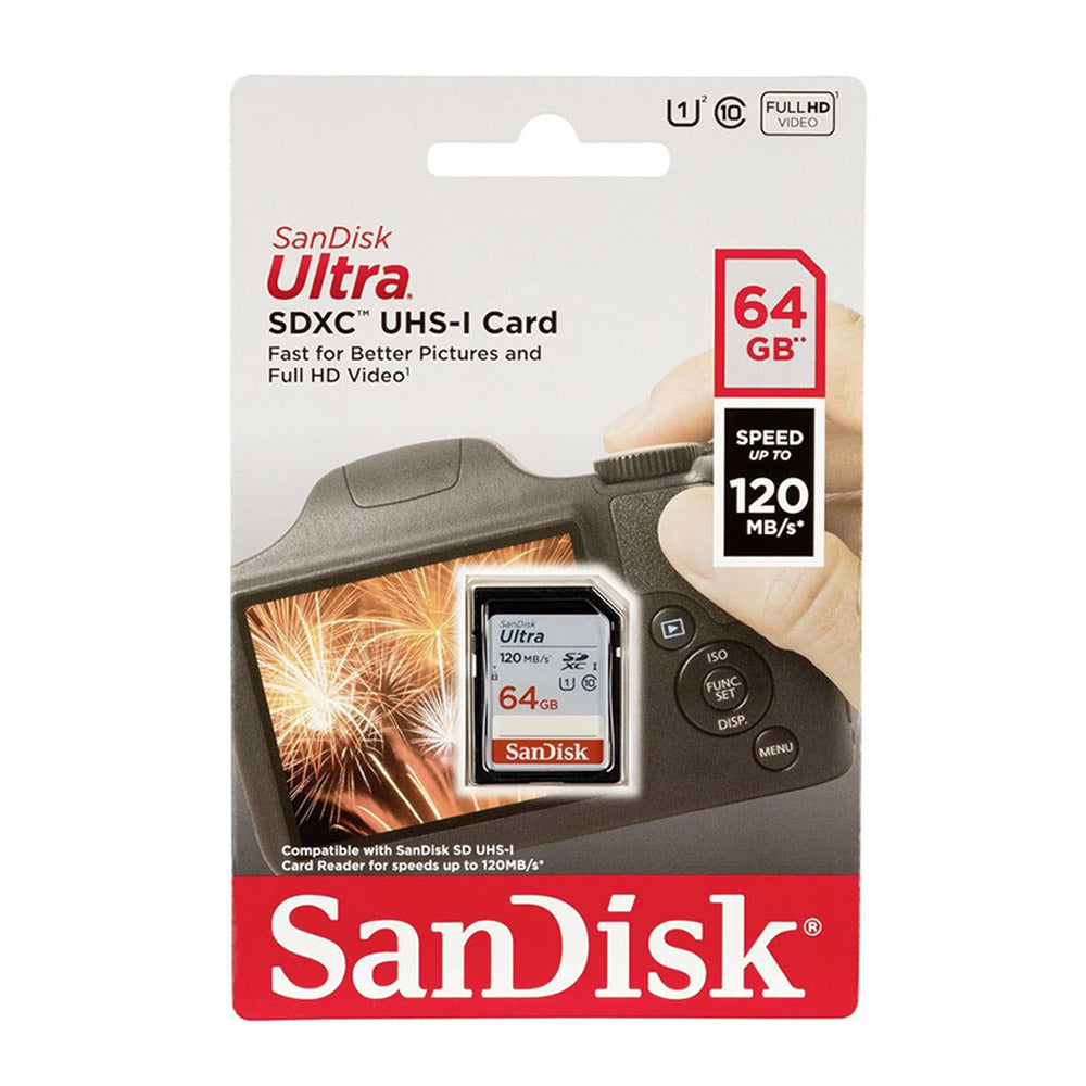 Sandisk SD Card 64GB 120MB/S