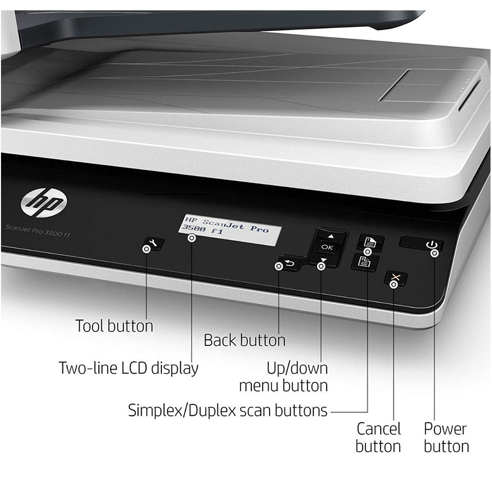 HP Scanjet Pro 3500 f1 Flatbed OCR Scanner (4626614976612)