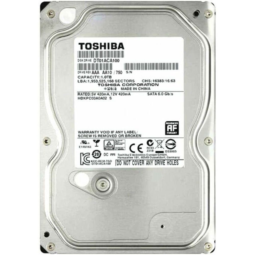 Toshiba Internal Hard Drive 3.5" 1TB (4825067028580)