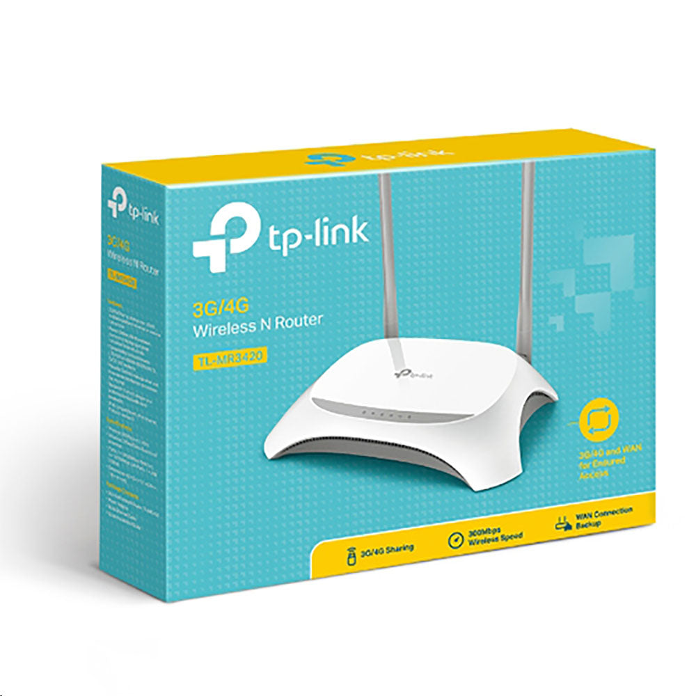 TP-Link TL-MR3420 300MB/s 3G/4G Wireless N Router, Compatible With LTE (4626211930212)