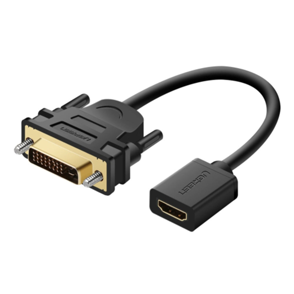 UGreen DVI Male to HDMI Female Adapter 22CM - 20118 (4822673162340)