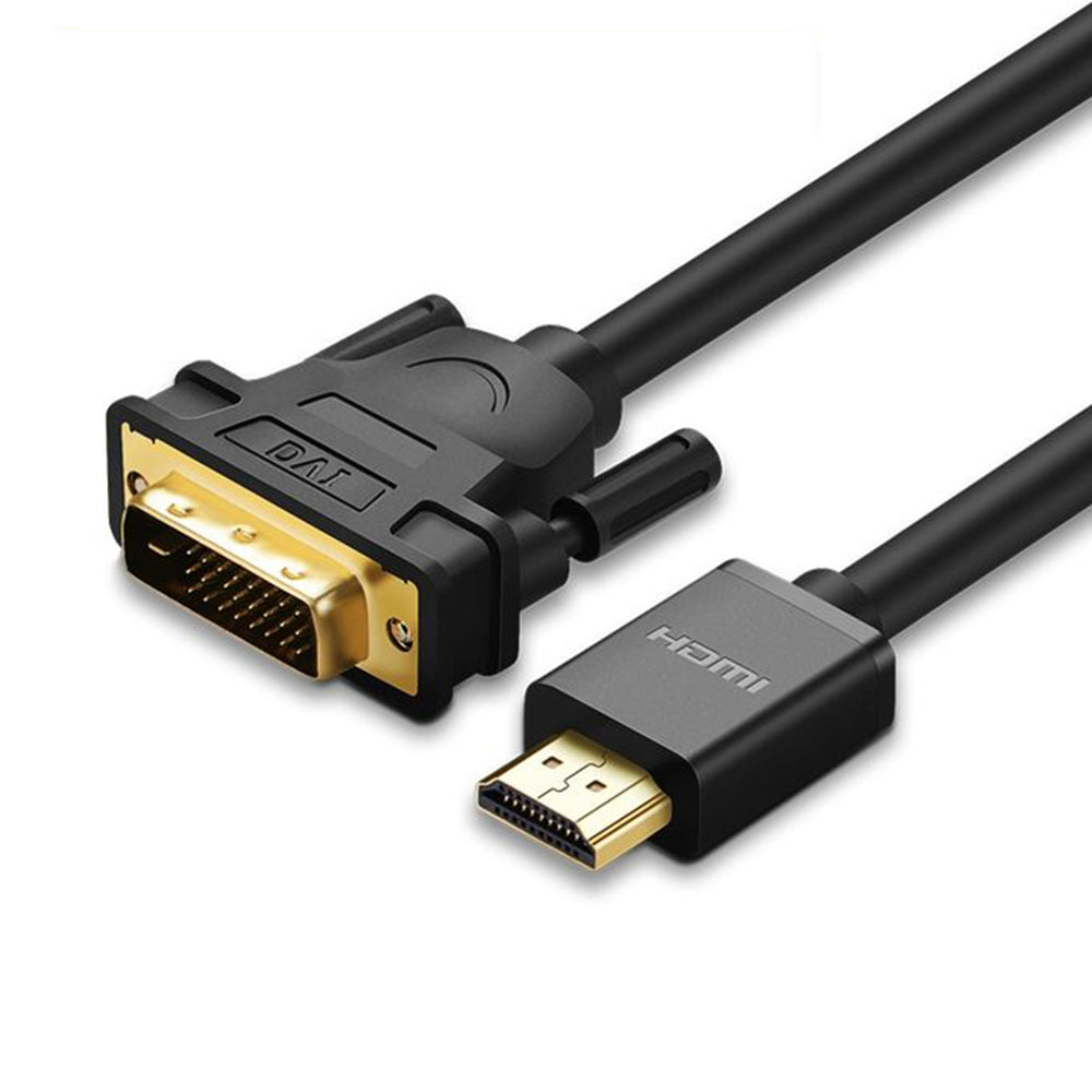 UGreen HDMI Male to DVI (24+1) Round Cable 3M - 10136 (4822638395492)