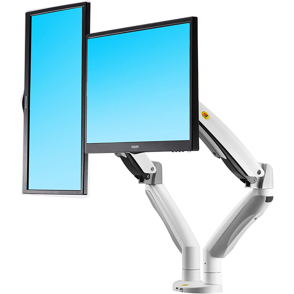 North Bayou F195A Dual Monitor Desk Mount Stand for 22 to 27 Screen – NB TV  Mount